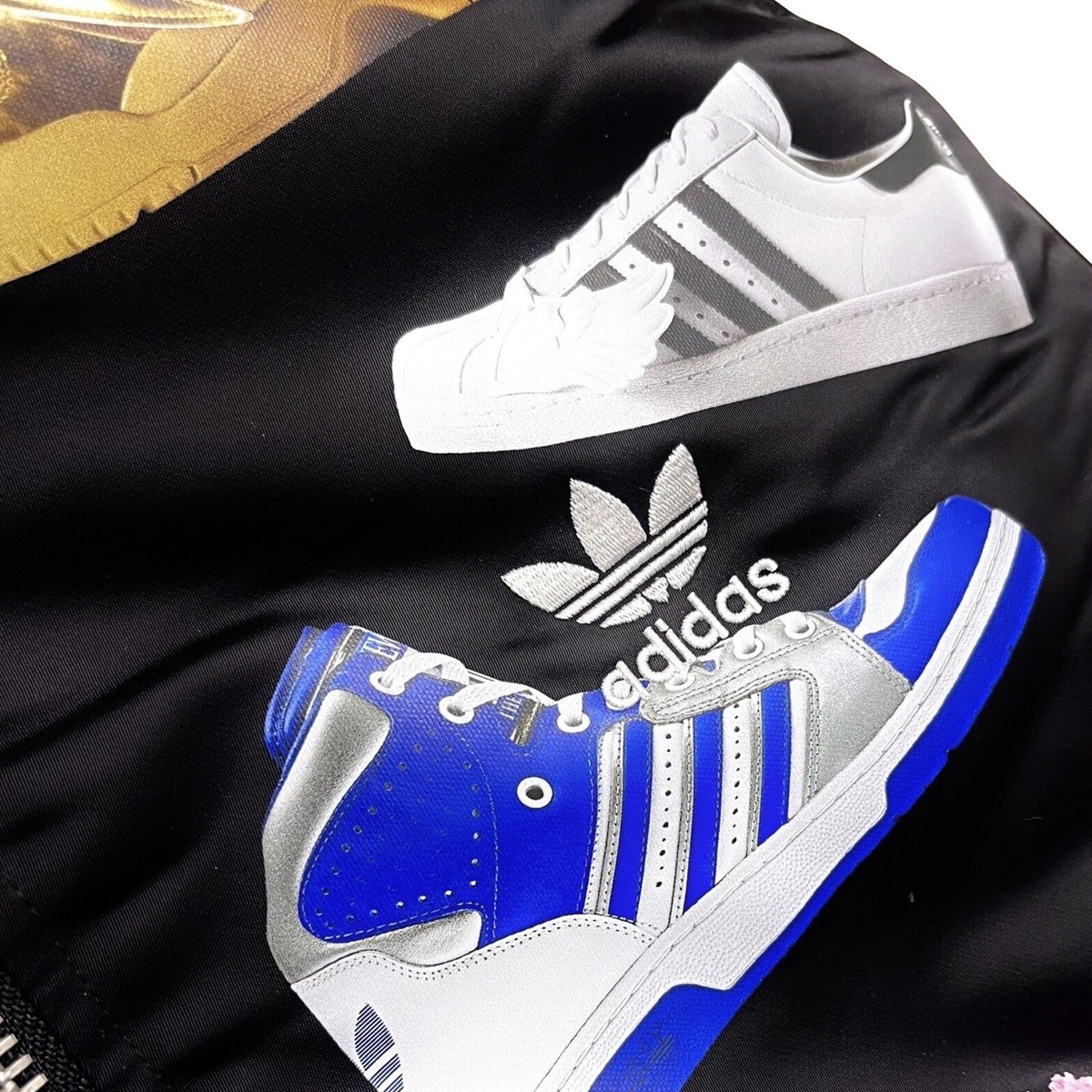 License Plate New York Jeremy Scott Adidas Leather High Trainers