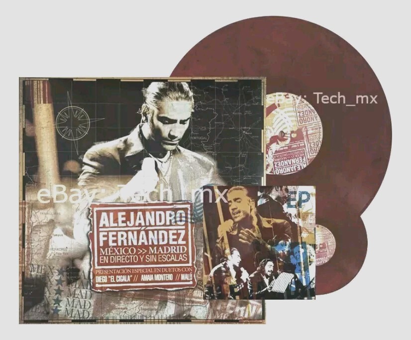 Alejandro Fernandez Mexico Madrid: En Directo Y Sin Escalas Vinyl LP 7