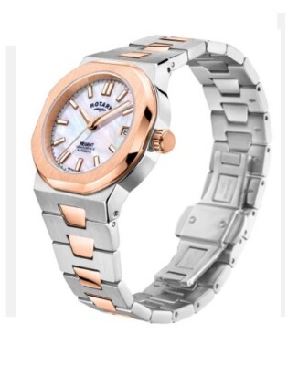 New Rotary Regent MOP Dial Rose Gold Automatic Movement  display picture 2