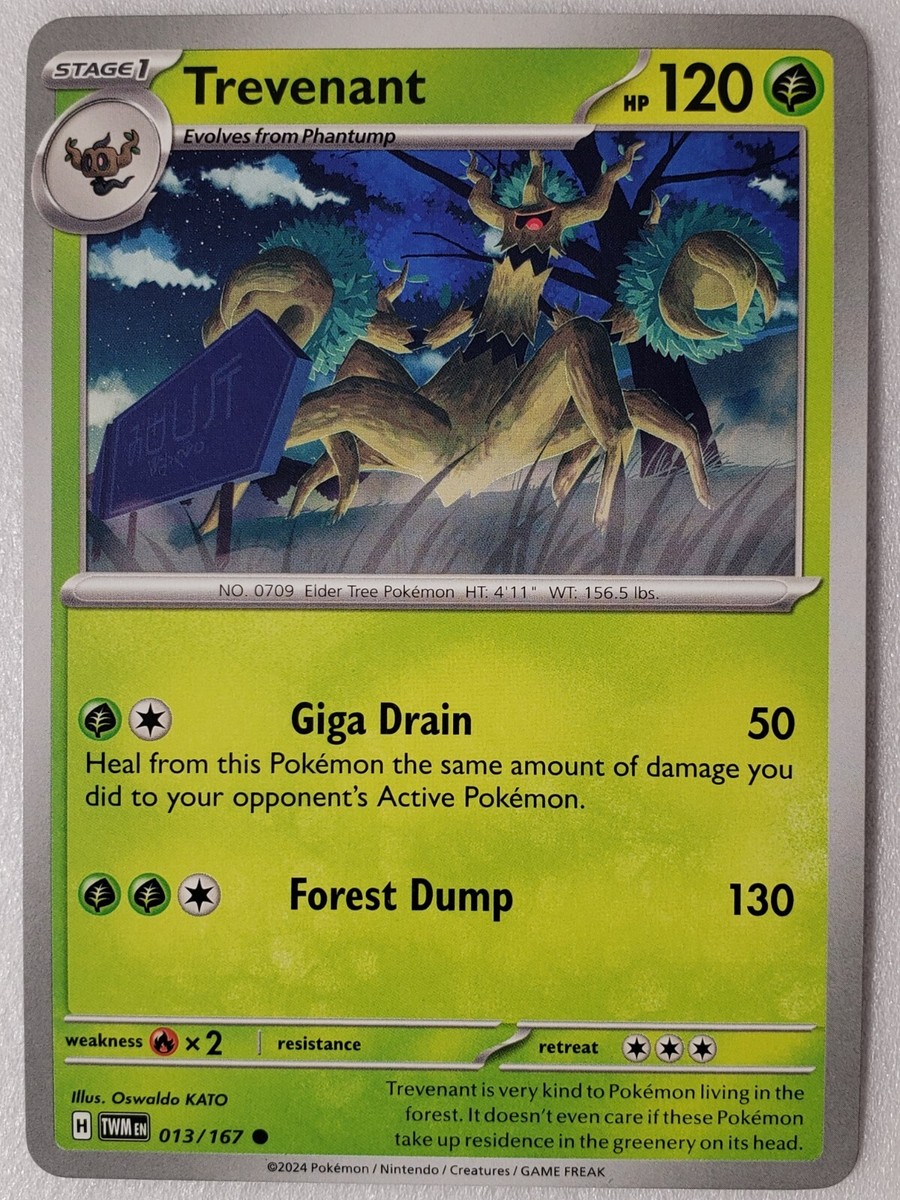 Trevenant 013/167 NM / M - Twilight Masquerade Pokemon Card