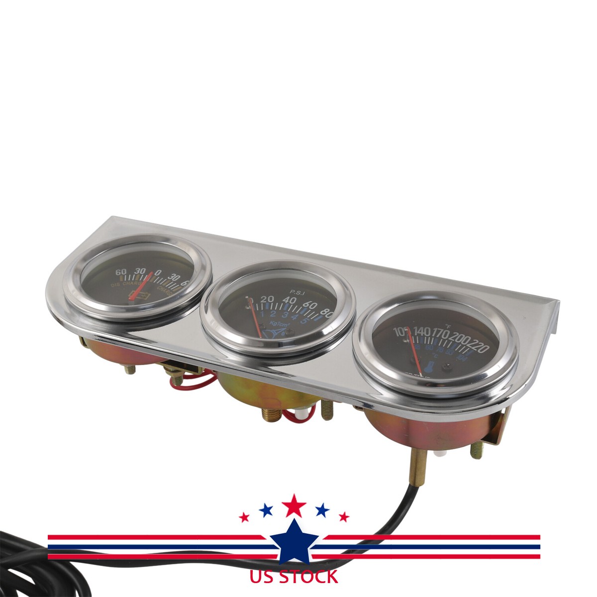 52mm 3 In 1 Volt Meter Water Temp Gauge Oil Pressure Gauge Kit Volt Meter Or Oil Temperature Gauge Triple Mete Ep Aw C3 - Foto 10