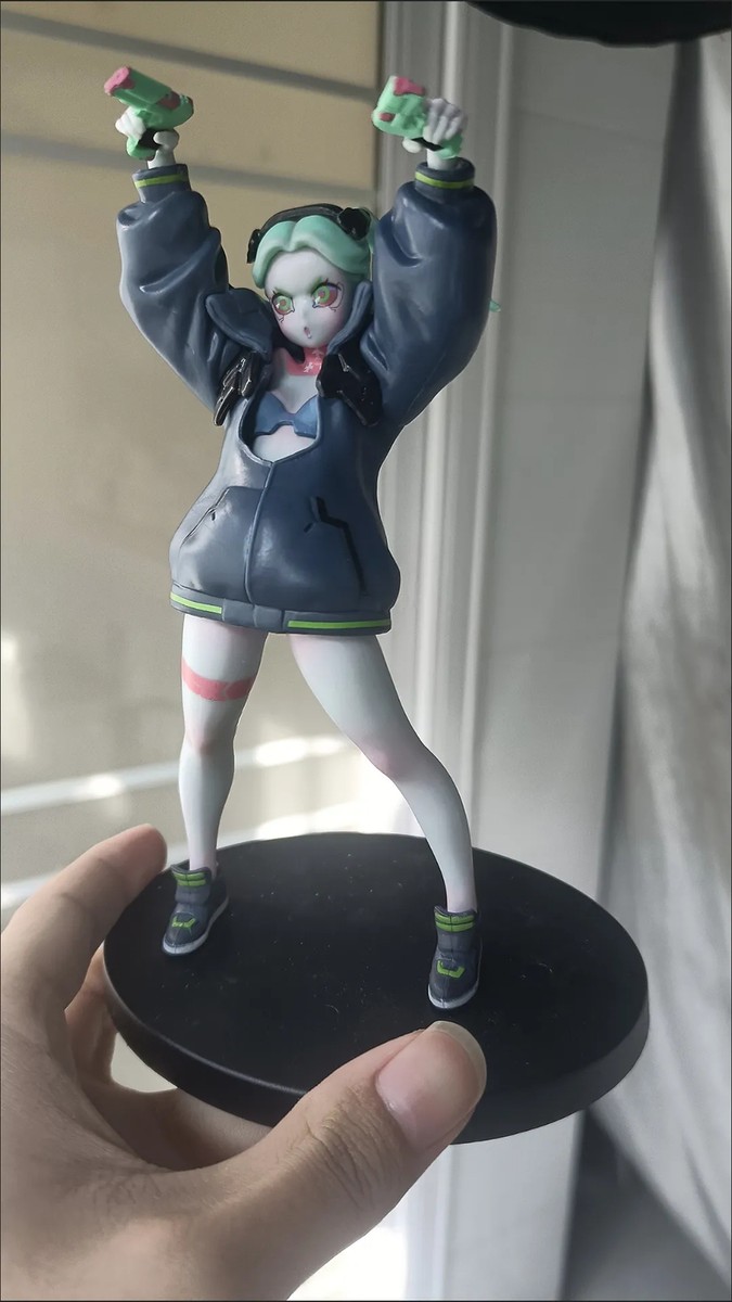 Cyberpunk Edgerunners Rebecca Figure The Gun Doll Statue Model 19Cm