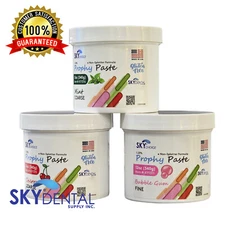 Dental Prophy Paste Jar Non-Spatter Formula Corse Medium Fine 3.5 - 12oz Quartz