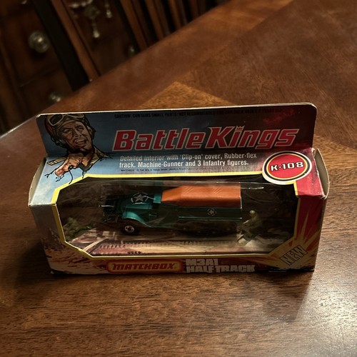 UNPUNCHED MATCHBOX K-108 M3A1 HALF TRACK BATTLE KINGS 1974 DIE CAST - Picture 12 of 12