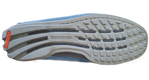 Rockport Moccasin Slip-On Loafers Shoe Blue Adidas Sole UK10.5 - Picture 8 of 10