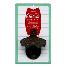 Coca-Cola Bottle Opener Striped Fishtail Design - Retro Coke Soda Bottle Opener