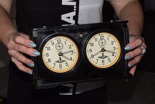 Legendary russian Chess Tournament Mechanical Clock Timer watch vtg old Bakelite - Picture 24 of 24