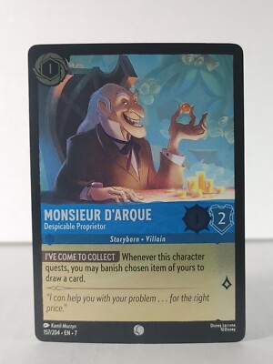 Monsieur D'Arque - Despicable Proprieto - Archazia's Island - 157/204 - Foil - S