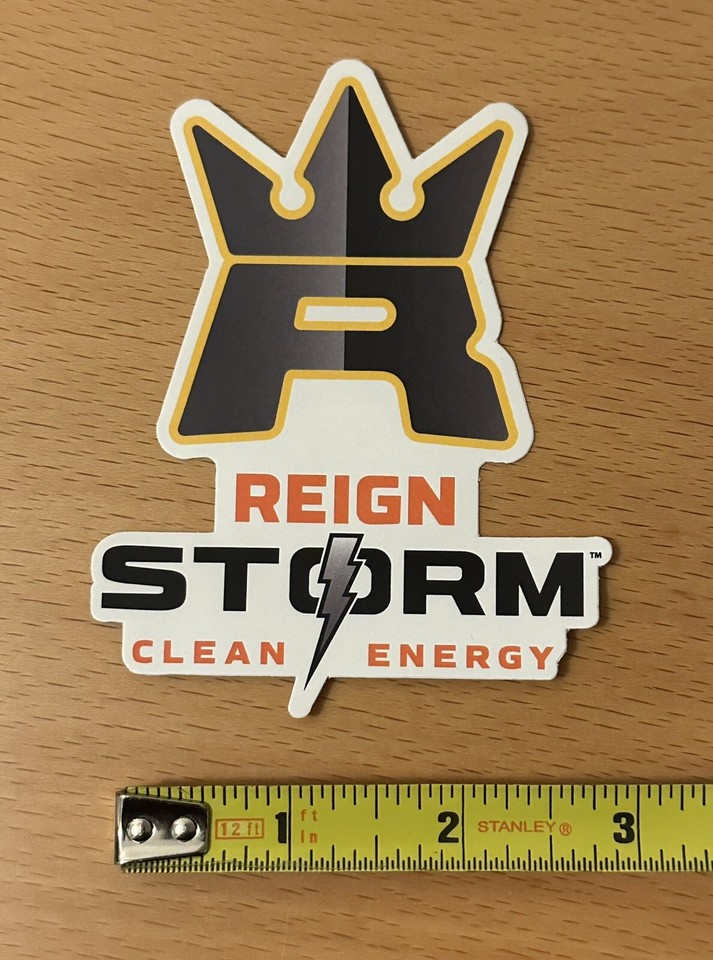 Authentic Reign Storm Clean Energy Drink Sticker Decal | eBay