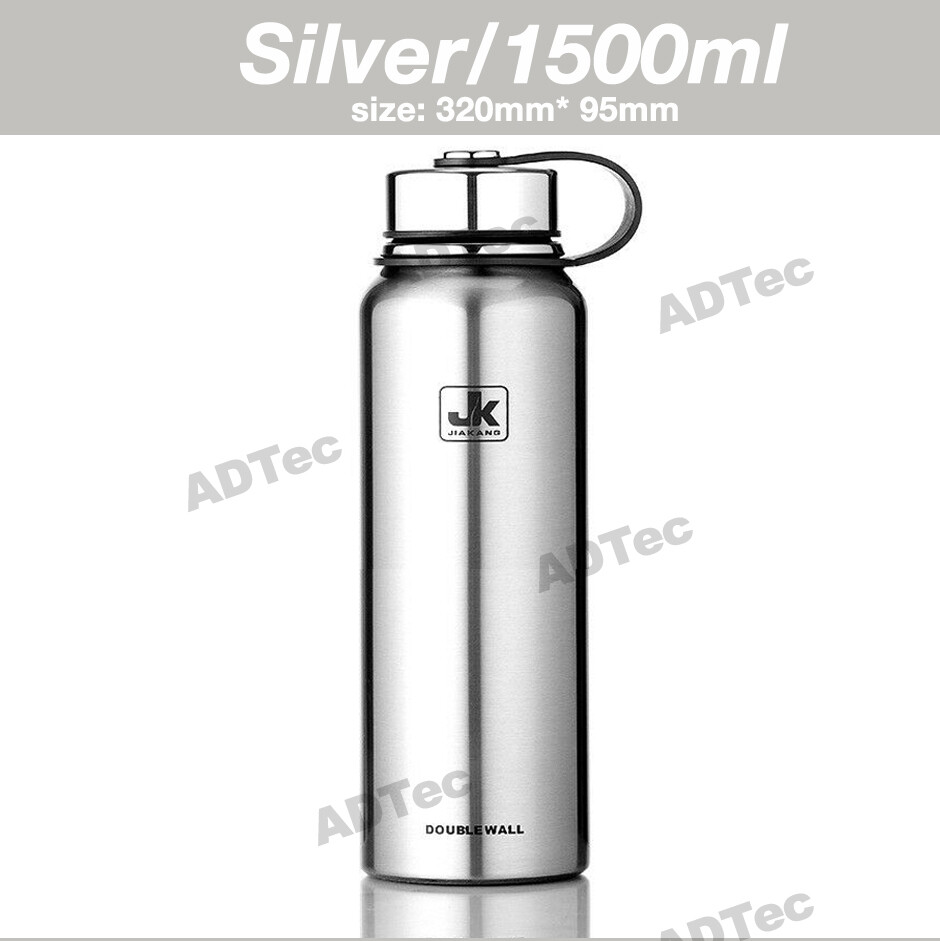 Double Wall Stainless Steel Water Bottle Vacuum Insulated Thermos Flask ...
