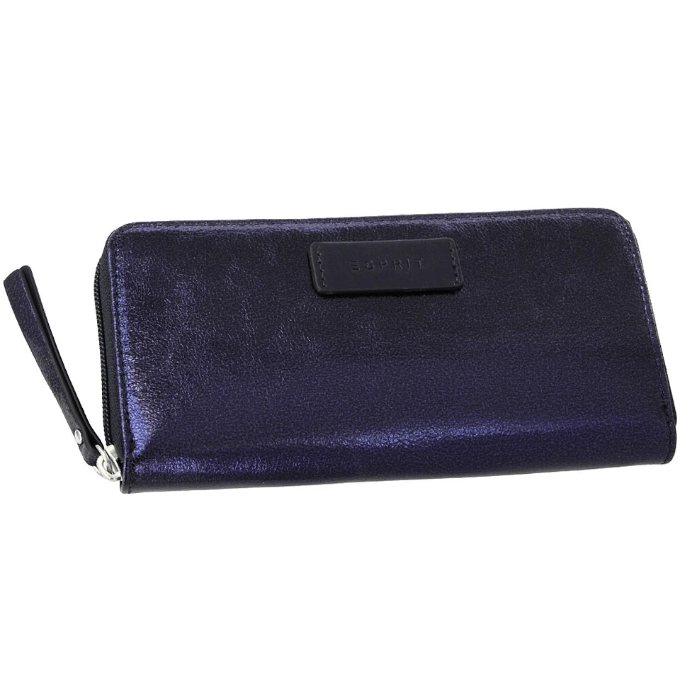 ESPRIT Damen Geldbeutel, DARK-OCEAN-BLUE, Geldtasche Geldbörse Portemonnaie Blau - Bild 3 von 4