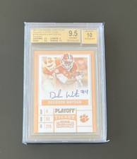 2017 Contenders DESHAUN WATSON #101 RC Rookie On Card Auto SSP/15