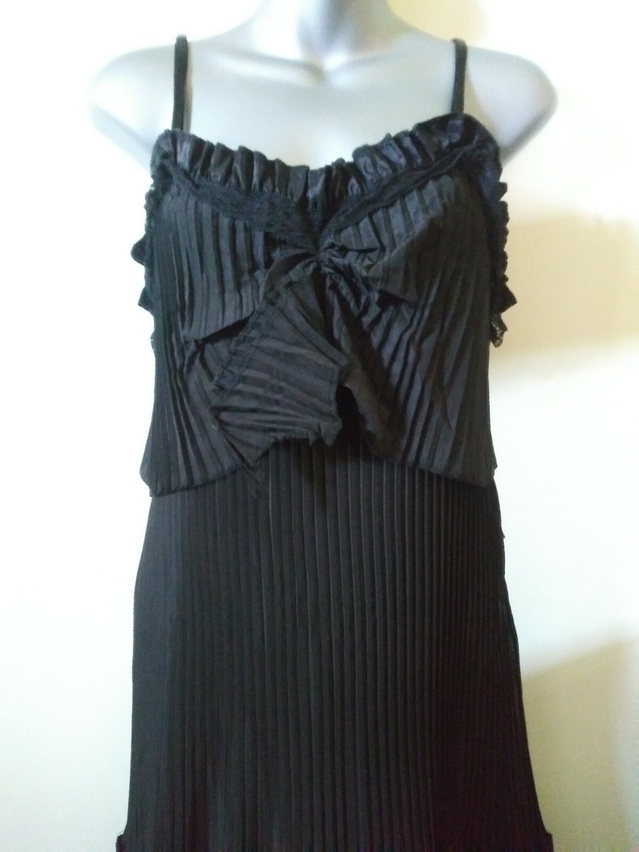 SAGA BLACK DRESS PLEATED MULTI LAYERED PARTY 2 XL | eBay