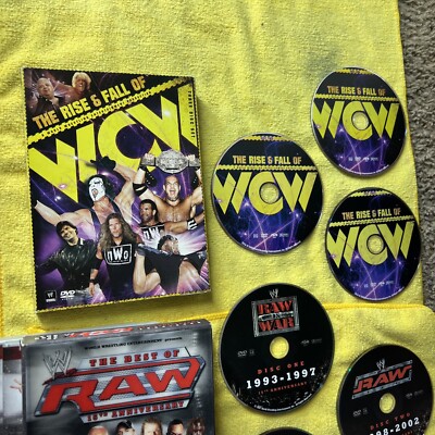 3 WWE Box Sets 9 Dvds MINT CONDITION LADDER MATCH Rise