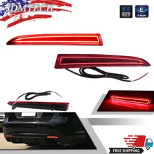 For 2008-2009 Pontiac G8 GT GXP Red Rear Bumper Reflectors LED Tail Brake Lights