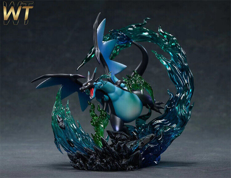 1/20 Scale World Zukan Alain & Mega Charizard X - Pokemon Resin