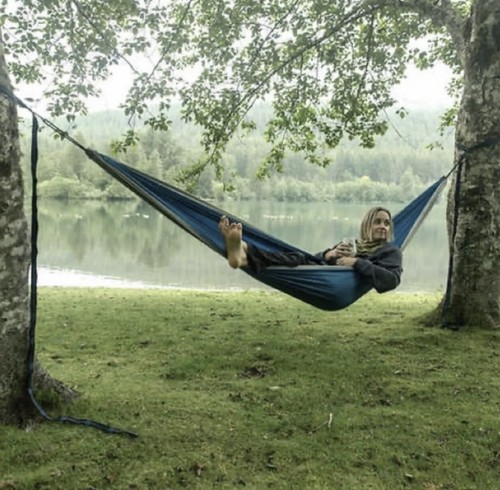Cascade Lot of (2) 2-Person Blue & Green Travel Hammocks + Straps Carabiners NWT - Picture 6 of 17