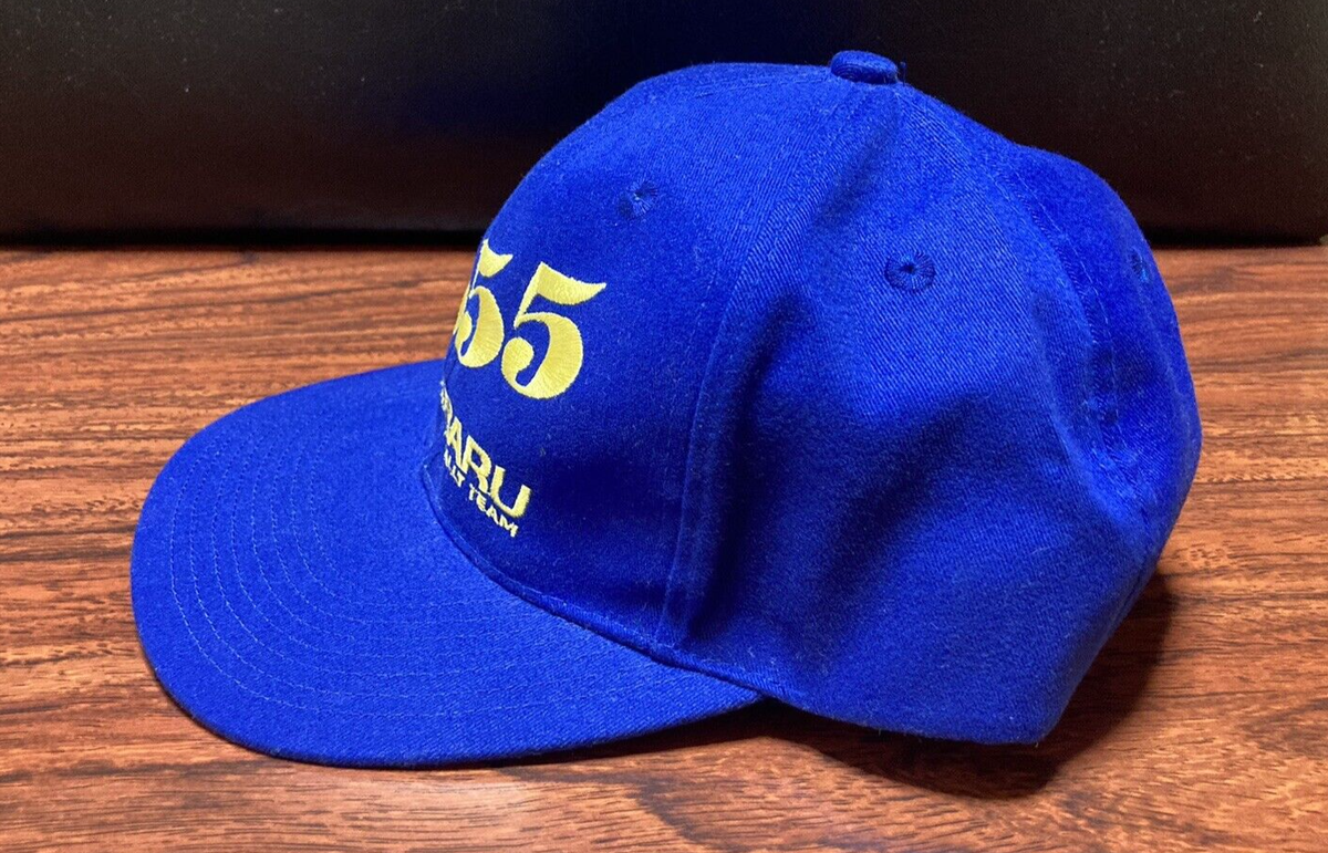 WRC Subaru 555 World Rally Team Leonardo Hat Cap Blue