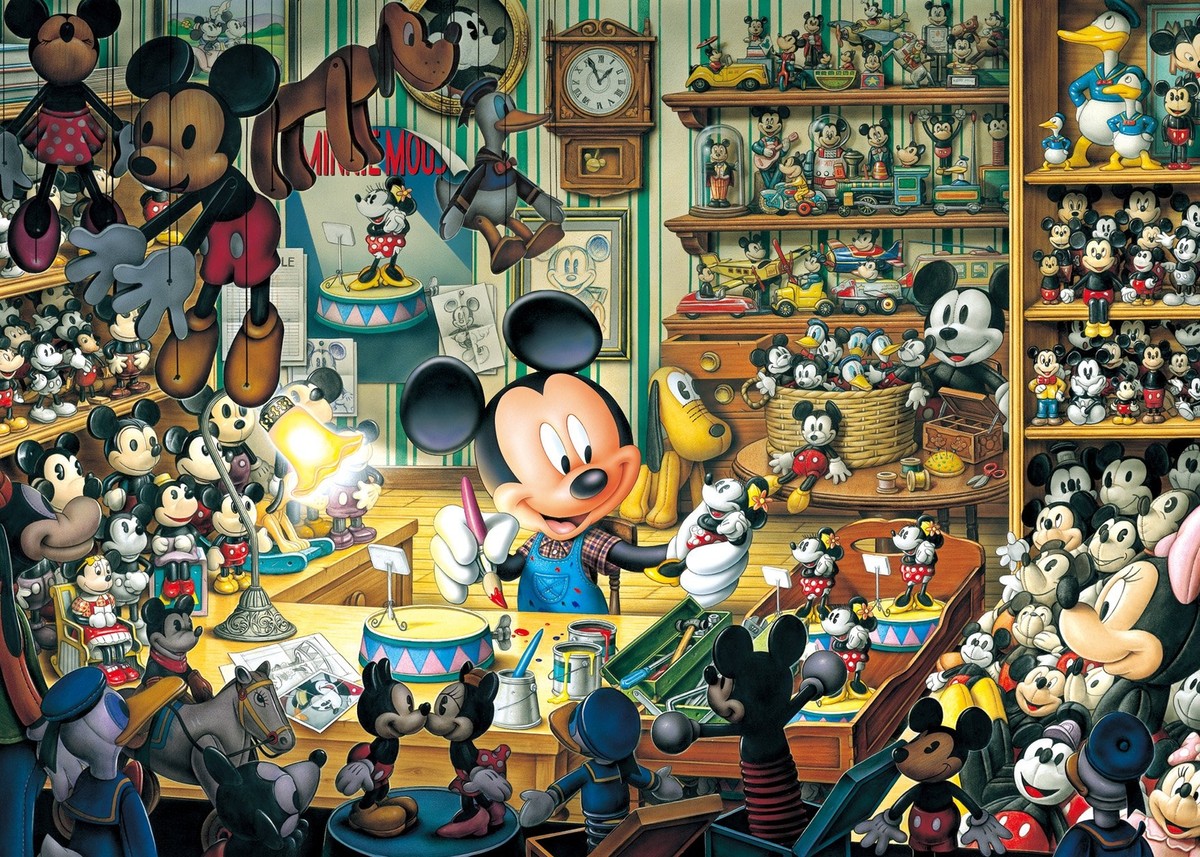 Disney Tenyo Jigsaw Puzzle 3点 セット Tenyo Jigsaw Puzzle D-500-354 Disney Mickey Mouse 500 Pieces Glow