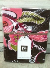 Pottery Barn Teen Boho Floral Flowers Blooms Bed Duvet Cover F/Q Brown organic