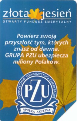 791/2020 Used Phonecard Urmet Poland 682 Pzu - Yellow Autumn 50 U