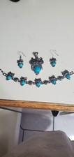 OWL 3 PIECE SET , EARRINGS BRACELET  PENDENT NEVER WORN