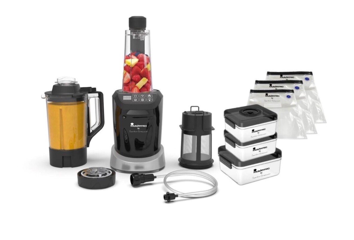Frullatore Sottovuoto Nutrimix trio Masterpro by Carlo Cracco