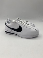 Nike Cortez White Black Leather Shoes DM4044-105 Men s Sizes 7.5-9.5