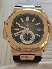 Patek Philippe Nautilus 5980R 18K Rose 40.5MM 2013 Date Chronograph. B/P.