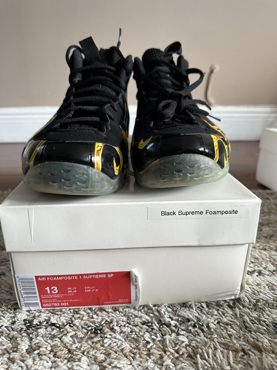nike air foamposite one supreme black