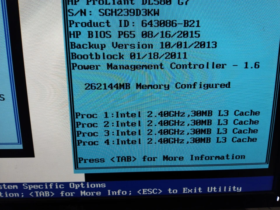 HP DL580 Gen7, Intel Xeon e7-8870 4 Way CPU 10 Core 40 Total, 256GB DDR SSD Raid - Image 3 of 4