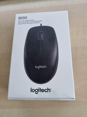 Logitech B100 Optische Maus 3 Tasten - Schwarz (910-003357)