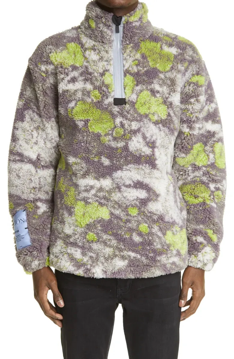 ALEXANDER MCQUEEN Pullover di design MCQ ALEXANDER MCCHEEN ""Storm"" in pile riciclato quarto cerniera