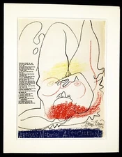 BYRON BROWNE (1907-1961) Original Limited Edition Lithograph 1950s SIGNED