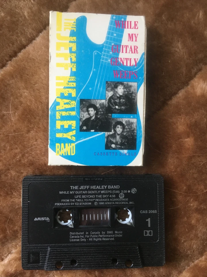 THE JEFF HEALEY BAND - While My Guitar Gently Weeps (1990, Arista) Cassette - Image 3 of 4