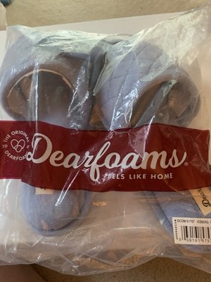 Dear Foams Women's Blue. Memory Foam Slippers Size L (9-10)