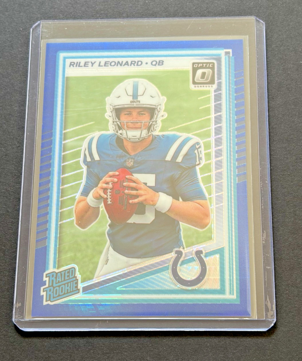 2025 Donruss Optic Riley Leonard 255 Blue Hyper Rookie RC Colts (Color Match!)