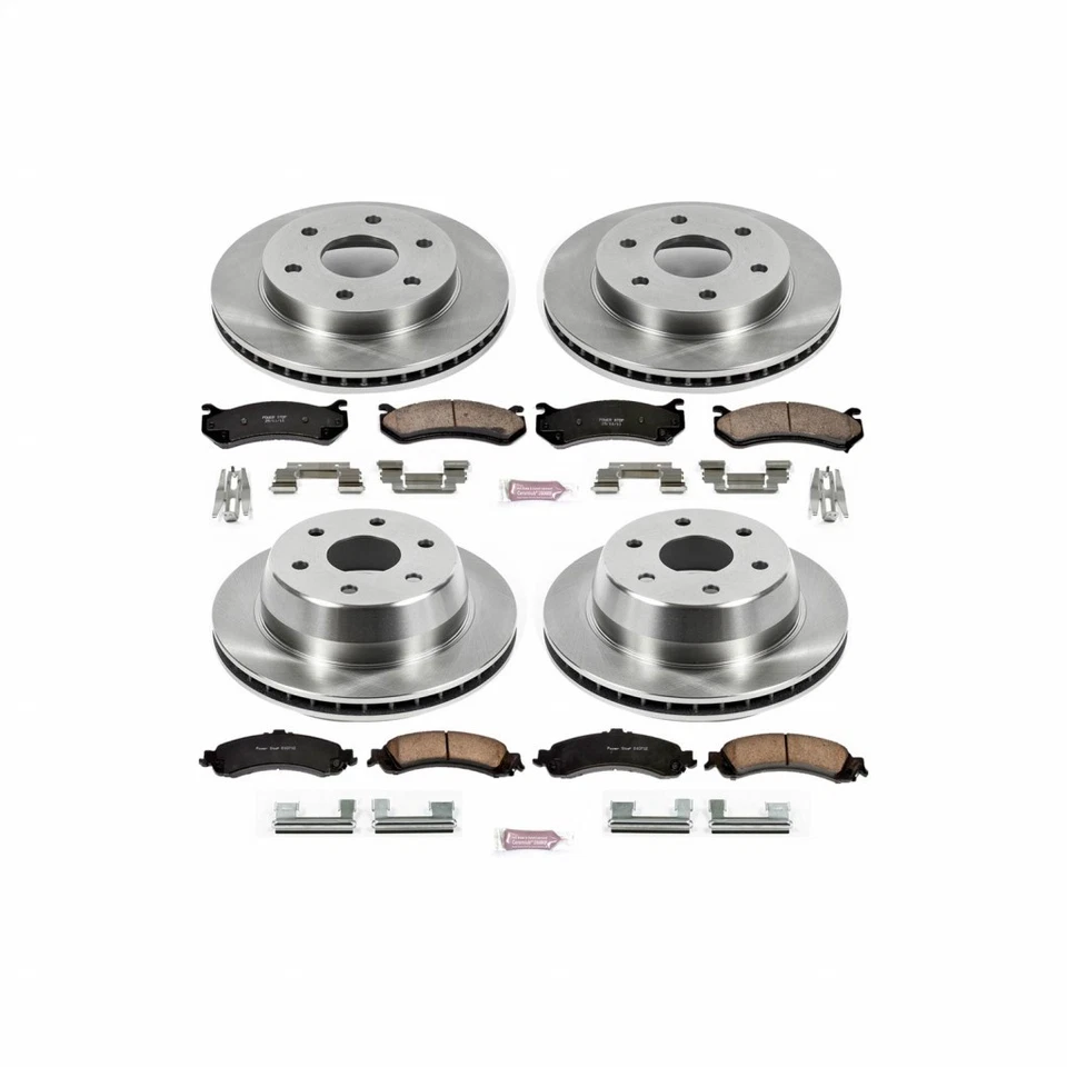 Kit de frenos Power Stop para GMC Sierra 1500 2001-2005 delantero y trasero Autospecialty Foto 2 de 4