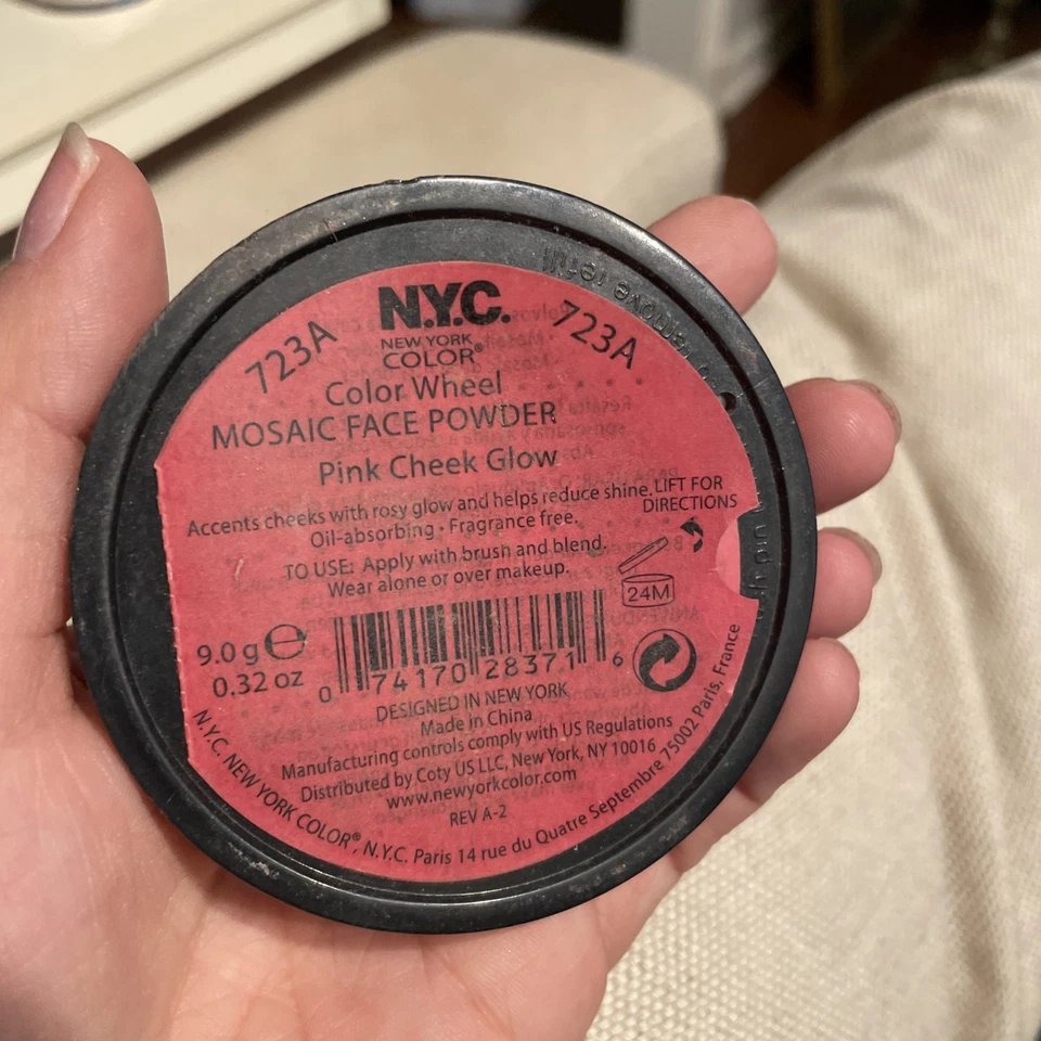NYC New York Color Wheel Mosaic Face Powder 723A Pink Cheek Glow See Photos - Image 4 of 4
