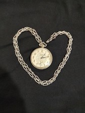 Gruen Semithin 754 15j Pocekt Watch With Chain Runs 
