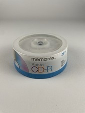 25PK MEMOREX Photo CD-R 52x 700MB 80min Blank Spindle Recordable CDs