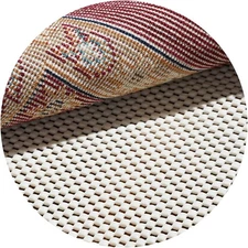 Non-Slip 8ft Round Rug Pad Gripper for Area Rugs & Hardwood Floors
