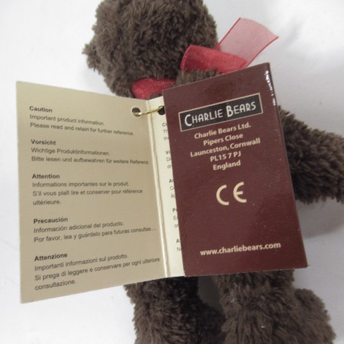 Charlie Bear Organza Keyring Bag Charm w/ Tag 5" Collectable Soft Toy | Preloved - Bild 7 von 13