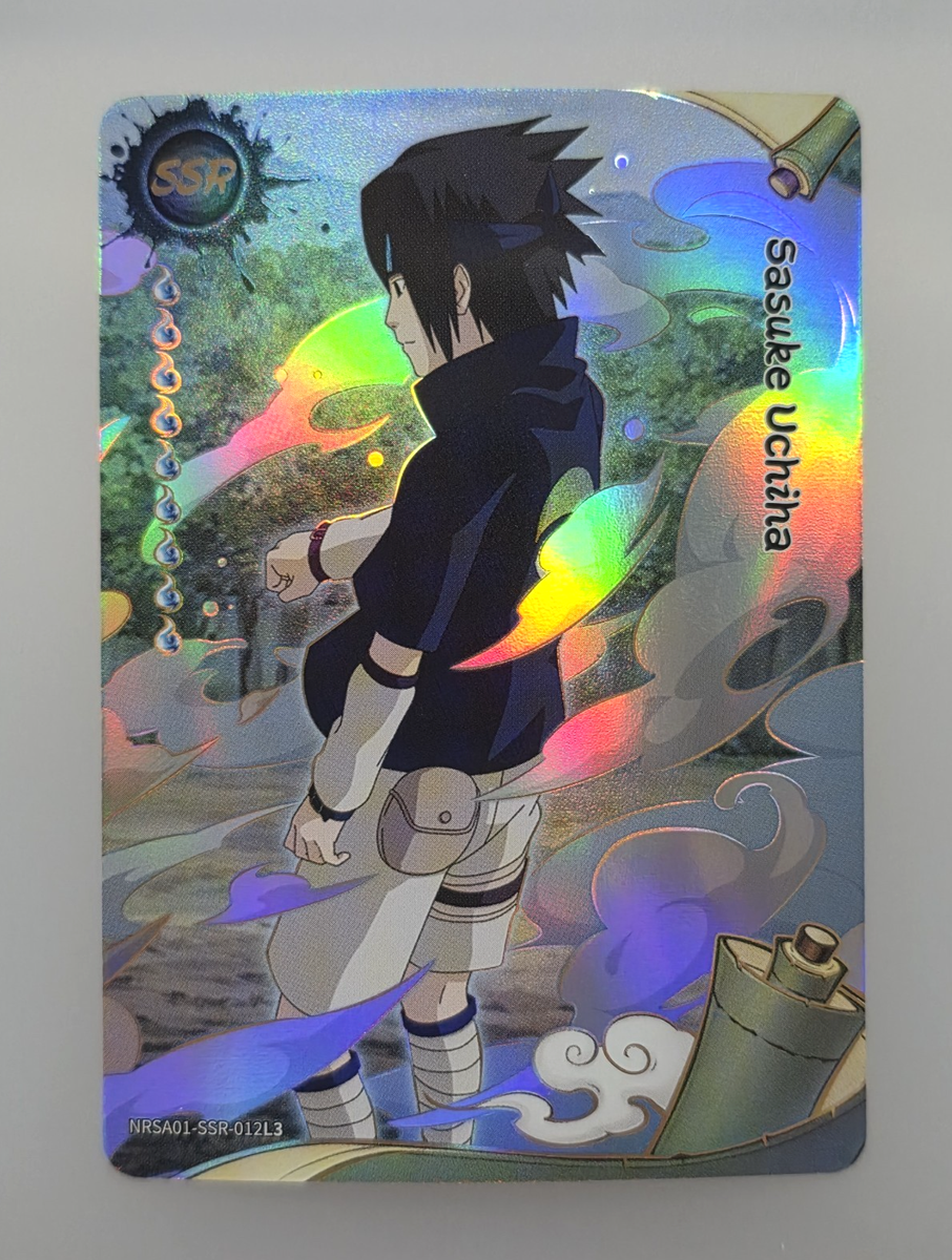 【SSR】うちはサスケ NRZ08-SSR NARUTO疾風伝 KAYOU 希少 Sasuke Uchiha NRSA01-SSR-012L3 Naruto Kayou Heaven Scroll Series 1