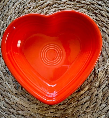 Fiestaware Heart Bowl 6 Inch Poppy Valentine Decor