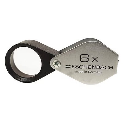 Eschenbach Optik Gmbh 1176-6 Handheld Magnifier, 23Mm, 24D, Chrome