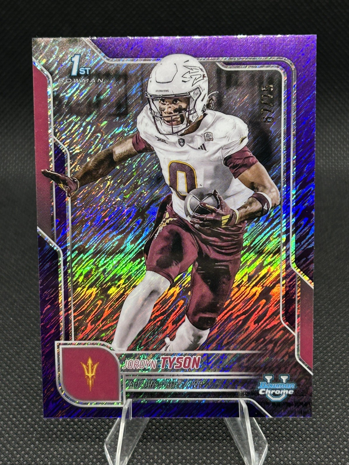 2025 Bowman U Chrome Purple Shimmer Refractor /75 Jordyn Tyson #31