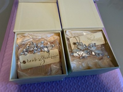 Lot Of Two Brand New Brides And Hairpins Hair Accessories For Wedding Day (831)