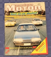 Modern Motor mag May 1986 Mazda 323 Holden Commodore Ford Falcon Fiat