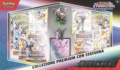 Pokémon Premium Sammlung mit Prismatische Evolutions Figur DEU Sealed